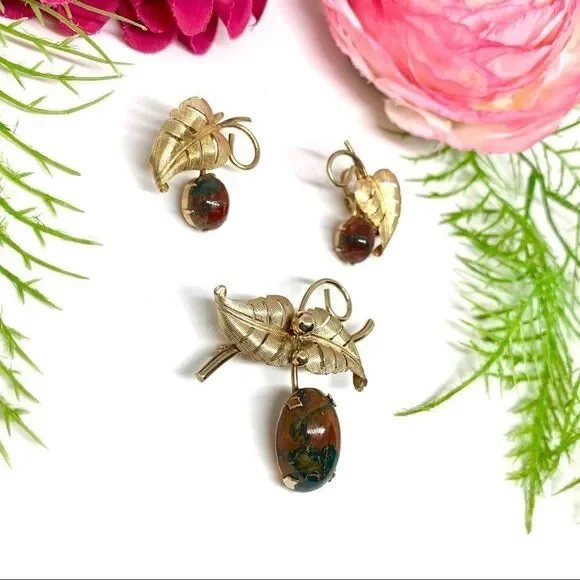 VINTAGE⚜️WINARD 12K GF & Genuine Gemstone Set